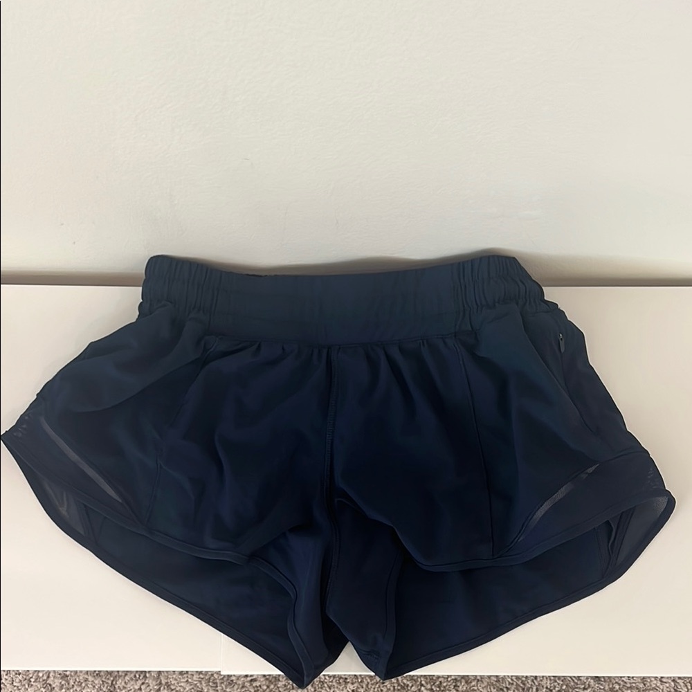 Women's Navy Blue Lululemon Hotty Hot Shorts 2.5”